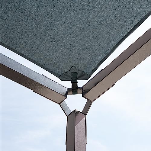 Sojag Outdoor 8' x 8' Dunwich Pergola Open Gazebo, Grey Sojag