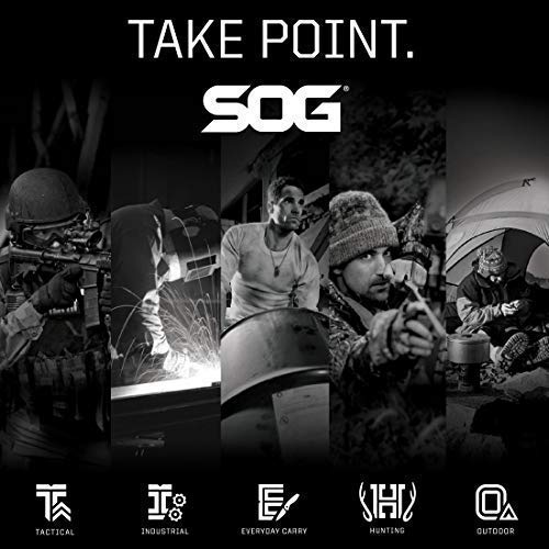 SOG Tactical Tomahawk- Throwing Hatchet, Versatile Survival Tactical Axe and Emergency Breaching Tool with Sheath (F01TN-CP) SOG