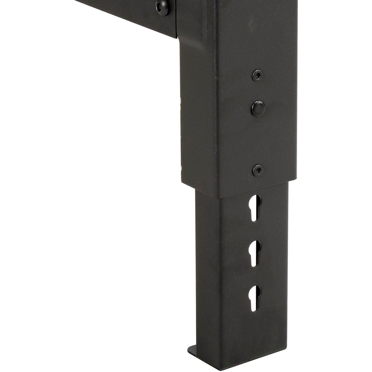 Global Industrial Adjustable Height Workbench C-Channel Leg, 48" W x 36" D, 1-3/4" Maple Top Square Edge, Black Global Industrial