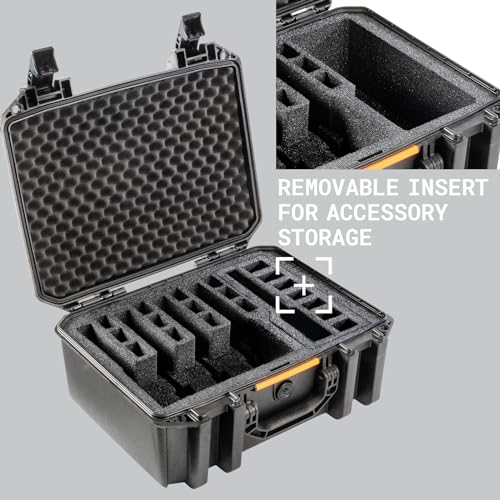 Pelican Vault V300-5 Pistol and 19 Magazine Pre-Cut Foam Gun Case (Black) Pelican