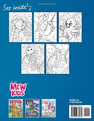 Sea Creatures: A Coloring Book for Kids! WoodArtSupply