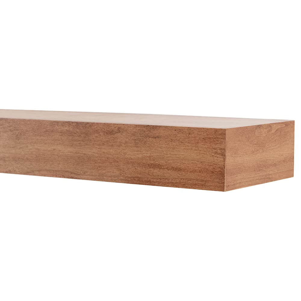 MANTELSDIRECT Mantels Direct Bedford 72 Inch Unfinished Mantel Shelf | 100% Maple Wood - Modern, Rustic, Traditional Floating Shelf for Fireplaces, Hearths, Décor MANTELSDIRECT