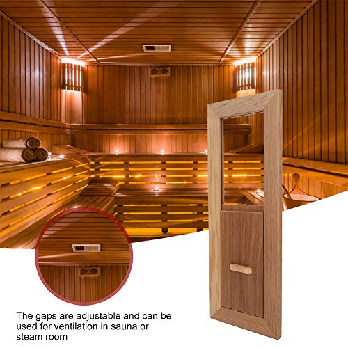 Air Ventilation Panel, Cedar Wood Adjustable Steam Room Sauna Room Air Vent Slab, Air Vent Grille Sauna Accessory, Used for Ventilation Plate In Sauna or Steam Room, 13.4x5.1x0.4 Inch Niiyen