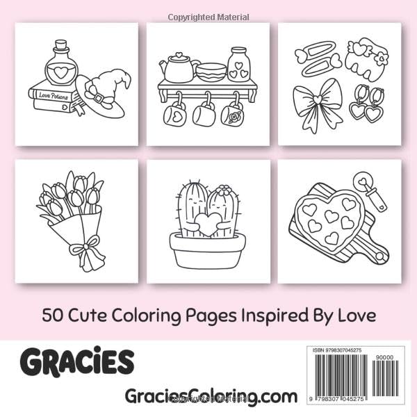 Cute Love: Bold and Easy Love Heart Coloring Book for Adults and Teens Majosta