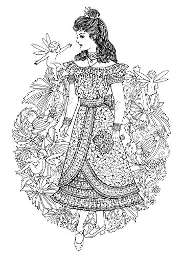 Dover Creative Haven Art Nouveau Fashions Coloring Book Dover Publications