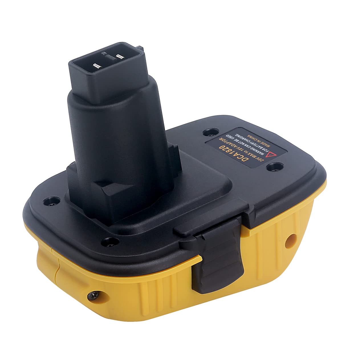 ELEFLY 2 Pack 18V to 20V Adapter DCA1820 Compatible with 20V Lithium Battery DCB206 DCB204 DCB203, Compatible with 18V NiCad & NiMh Tool Battery DC9096 DC9098 ELEFLY