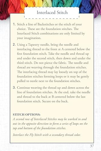 Hand Embroidery Stitches At-A-Glance: Carry-Along Reference Guide (Landauer) Pocket-Size Step-by-Step Illustrated How-To for 30 Favorite Stitches, plus Tips & Techniques and Needle & Thread Charts Design Originals
