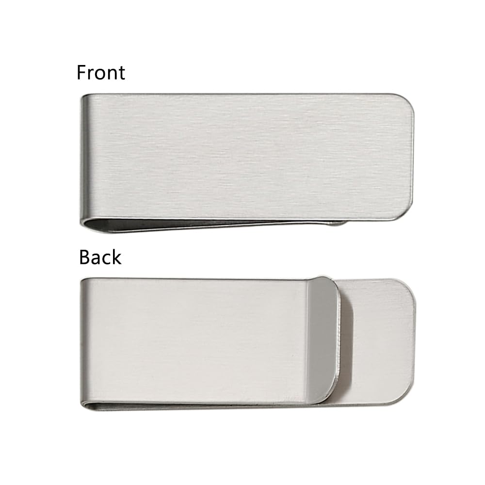 Personalized Money Clip for Men, Custom Money Clip Printed with Photo Custom Engraved Text LOGO Credit Card Cash Holder BLUEKISS