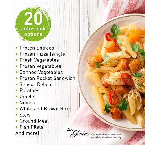 Panasonic Microwave Oven, Stainless Steel Countertop/Built-In Cyclonic Wave with Inverter Technology and Genius Sensor, 2.2 Cu. Ft, 1250W, NN-SN97JS (Silver) Panasonic