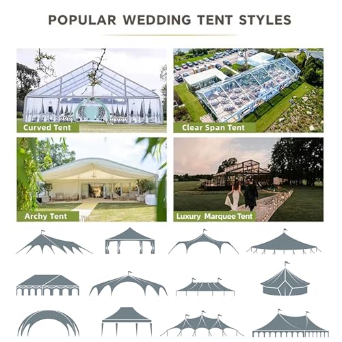 20ftx40ft Black Ceiling Curtain for Wedding Parties – 4 Panels Wrinkle-Free 40 FT Long Tent Draping Curtains for Wedding, Birthday & Theme Parties, 40ft Height with Rod Pocket Party Village