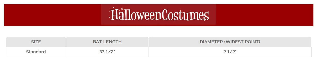 Fun Costumes Adult Plastic Baseball Bat Wood Look Standard Fun Costumes