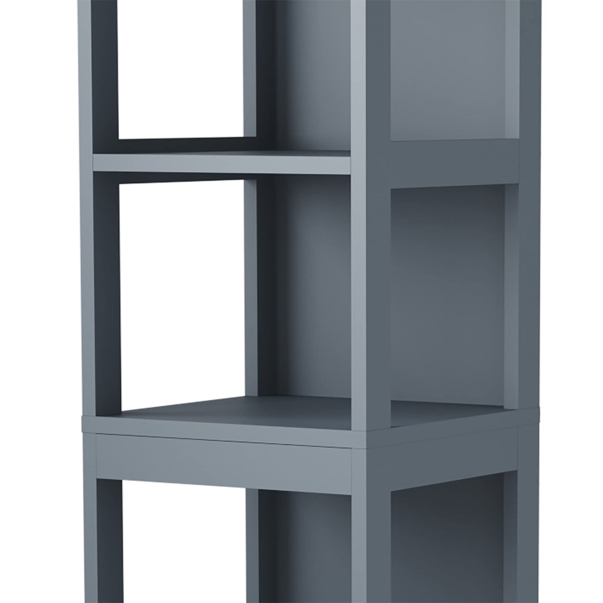 HOMEFORT Bathroom Storage Cabinet, Slim Tall Cabinet, Narrow Floor Cabinet Organizer, Wooden Linen Tower with 2 Drawers and 3 Shelves, Freestanding Storage Cupboard Grey HOMEFORT