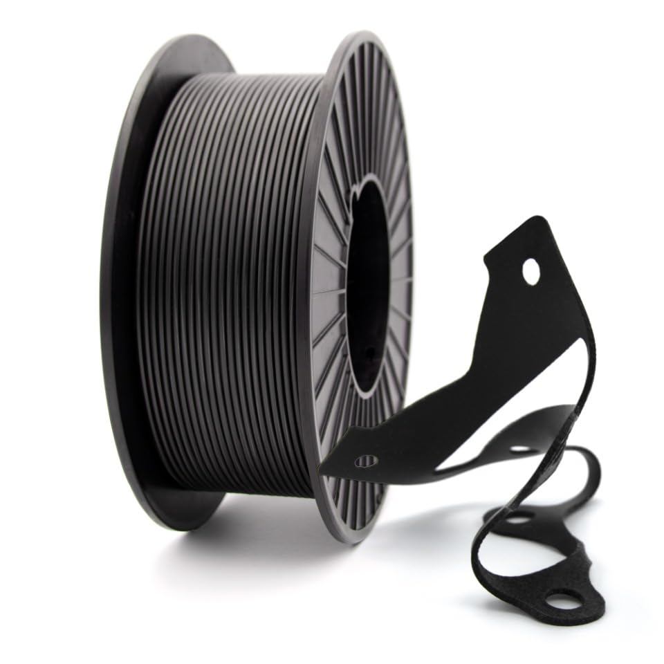 LumaFuse TPE-SEBS 1300 95A, Soft Flexible 3D Printing Filament, 1kg Spool, Dimensional Accuracy +/- 0.02 mm, Compatible with Most FDM Printers (Black, 1.75mm) Lumas Polymers
