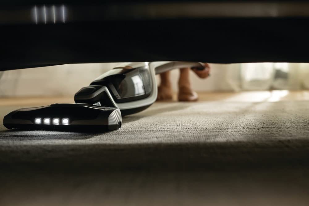 Electrolux Ergorapido Stick Vacuum Cleaner, Lightweight Cordless Vacuum with LED Nozzle Lights and Turbo Battery Power, for Carpets and Hard Floors, in Satin White Electrolux