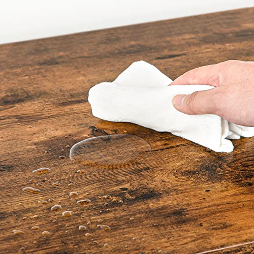 HOOBRO Storage Chest, Storage Trunk with Drawer, Wooden Storage Bench, Sturdy Entryway Bench Supports 220 lb, Shoe Bench, Safety Hinge, U-Shaped Opening, Easy Assembly, Rustic Brown FG710CW01 HOOBRO