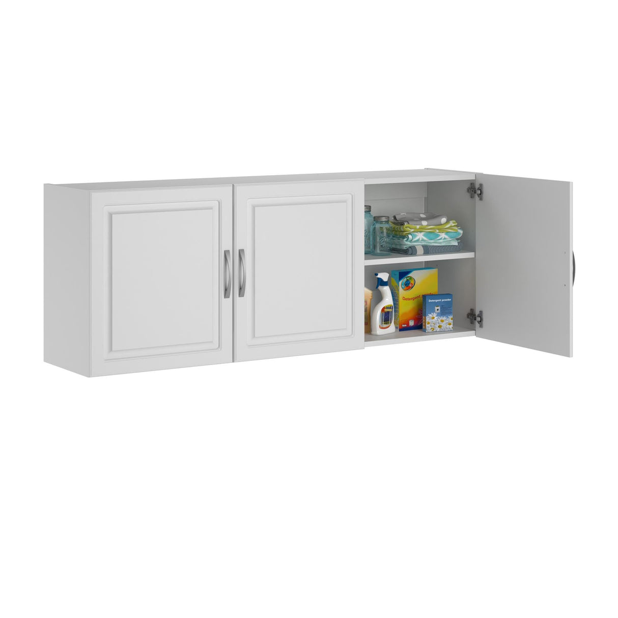 SystemBuild Evolution Kendall 54" Wall Cabinet in White SystemBuild