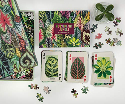 Galison Houseplant Jungle 1000 Piece Jigsaw Puzzle for Adults – Plant Jigsaw Puzzle with Mix of Succulents & Other Household Plants – Fun Indoor Activity, Multicolor Galison