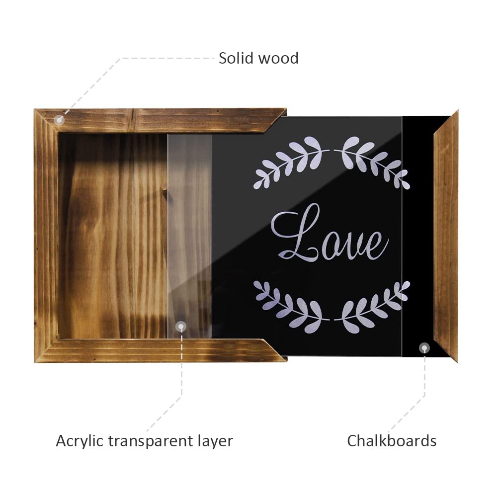 Gun Secret Concealment Furniture Shelf for Pistols Wall Safe, Gun Storage Furniture Cabinet, Decor Wooden Handgun Box with Indoor Picture Frame, Gifts for Men Dad Husband Father's Day GIASSVIO