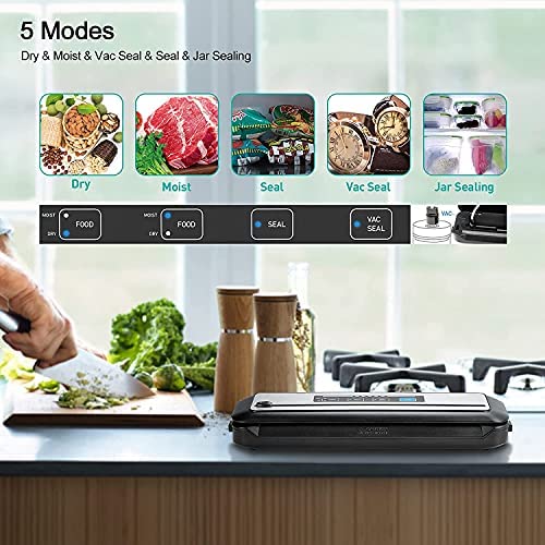 WiFi Sous-Vide-Machine & Vacuum Sealer Machine, Inkbird Sous Vide Cooker 1000W w/Recipes on APP Preset Cooker | Automatic Air Sous Vide Vacuum Sealing Inkbird