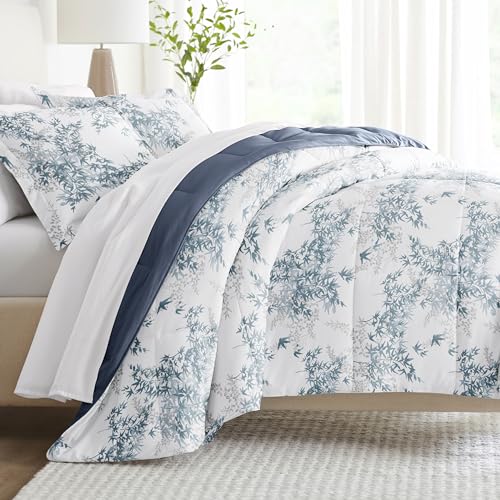 Linen Market Reversible King Size Comforter Set (3 Piece) - Bring Luxury Home with Our Soft and Lightweight Down Alternative Comforter King Set - This Includes Your King Comforter and 2 Pillow Shams Linen Market