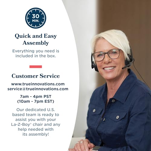 La-Z-Boy Sutherland Ergonomic Fabric Swivel Computer and Desk Chair, Cream (CHR10048D) La-Z-Boy