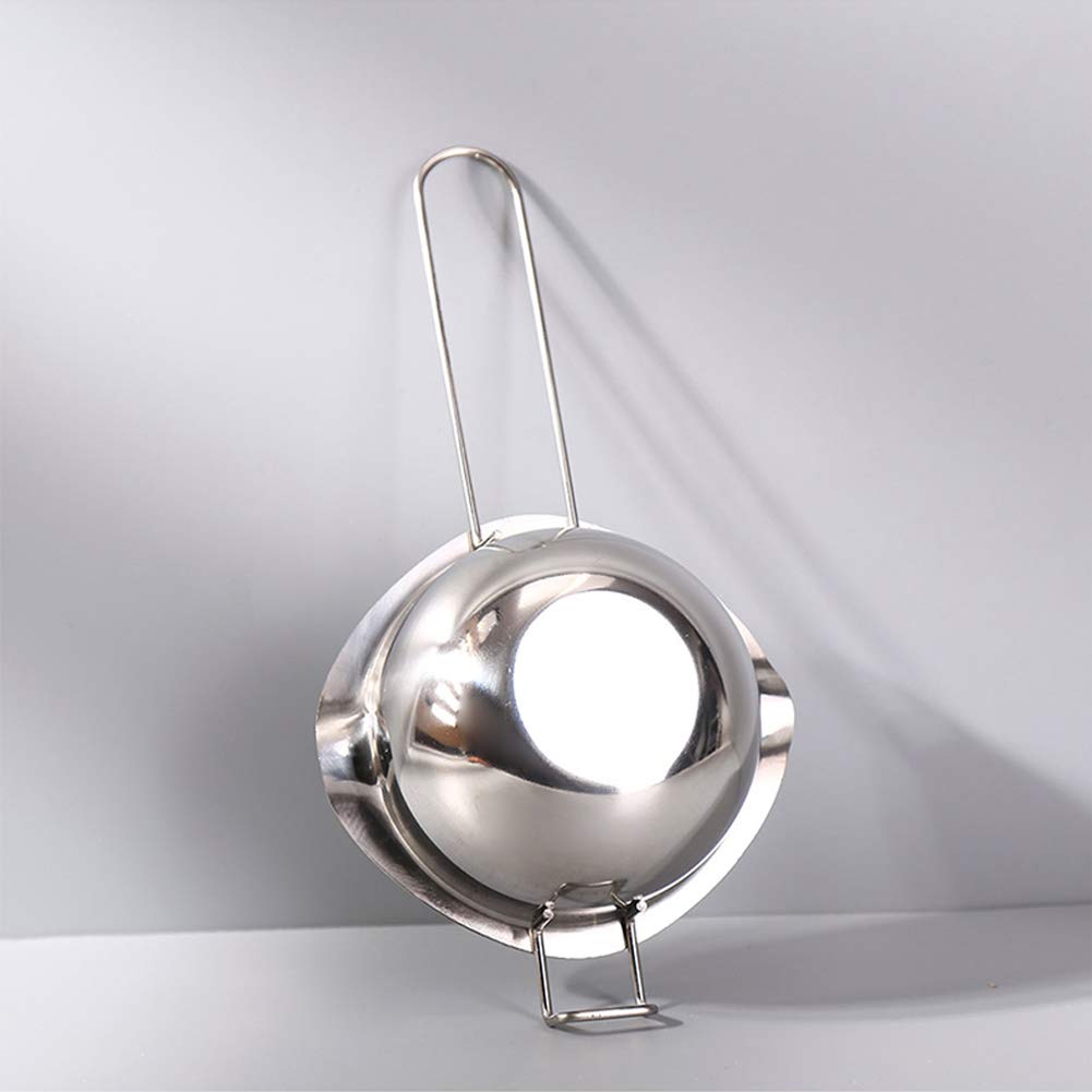 Double Boiler Stainless Steel Pot for Melting Chocolate, Candy and Candle Making (18/8 Steel, 2 Cup Capacity, 480ML) Sysmie