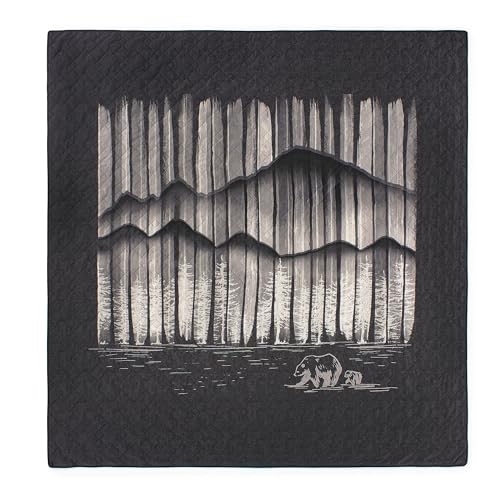 Donna Sharp Nighttime Quilt Bedding Set - 3-Piece King Size Quilt Set - Includes 1 Quilt and 2 Pillow Shams - Machine Washable - Perfect for Rustic Decor Donna Sharp