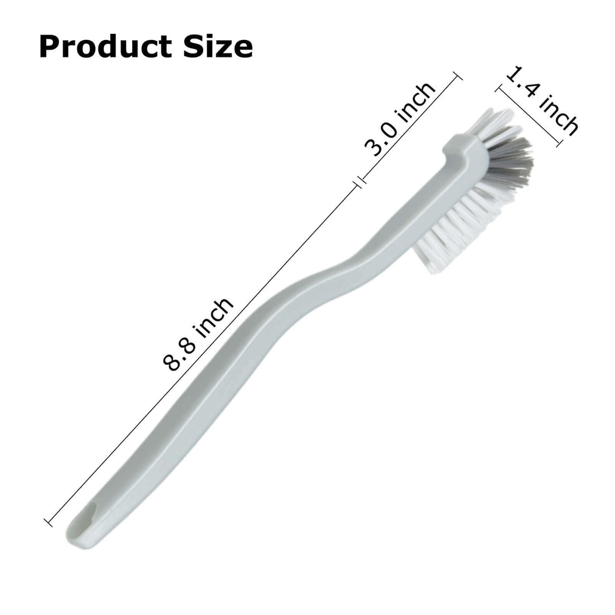 JIANYI Kitchen Scrub Brush, Angle Cleaning Brush, Right Angle Scrub Brushs for Sink Household Dish Pot Pan Edge Corners, Upgraded Stiff Brushes for Small Space Crevice Cleaning with Stiff Bristle JIANYI