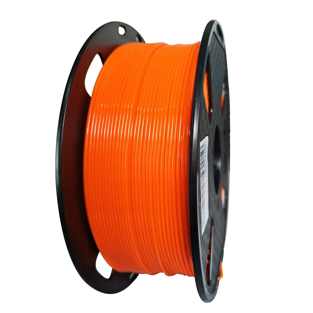 Orange PETG Filament 1.75 mm 1KG 3D Printer Filament 2.2LBS Spool 3D Printing Materials Fit Most FDM Printer Easy to Print CC3D Orange Color CC3D