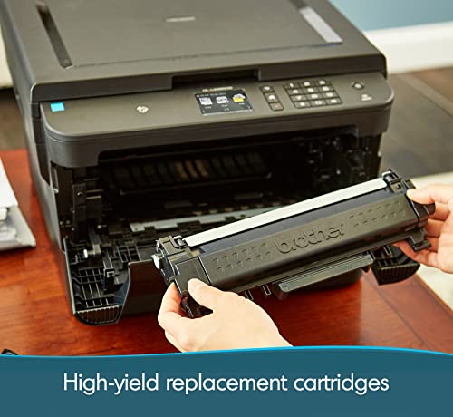 Brother Compact Monochrome Laser Printer, HLL2395DW, Flatbed Copy & Scan, Wireless Printing, NFC, Includes 4 Month Refresh Subscription Trial and Amazon Dash Replenishment Ready,Black Brother