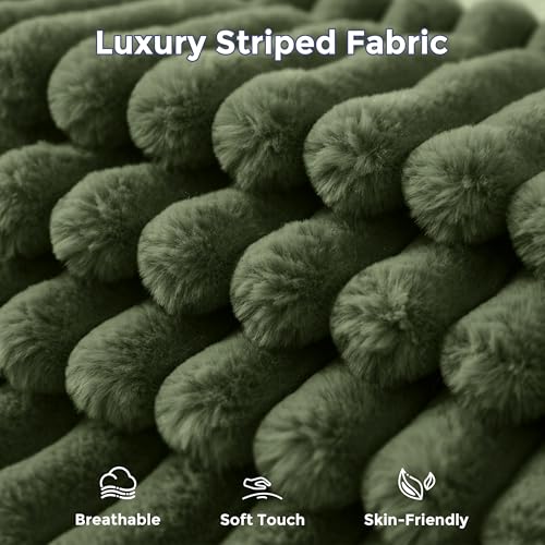 MAXYOYO Adjustable Living Room Chair, Convertible Bean Bag Chair & Recliner with Frame, Removable Cushion Floor Sofa Striped Fabric, Soft Upholstered Lounge for Bedroom, Dorm, Green
