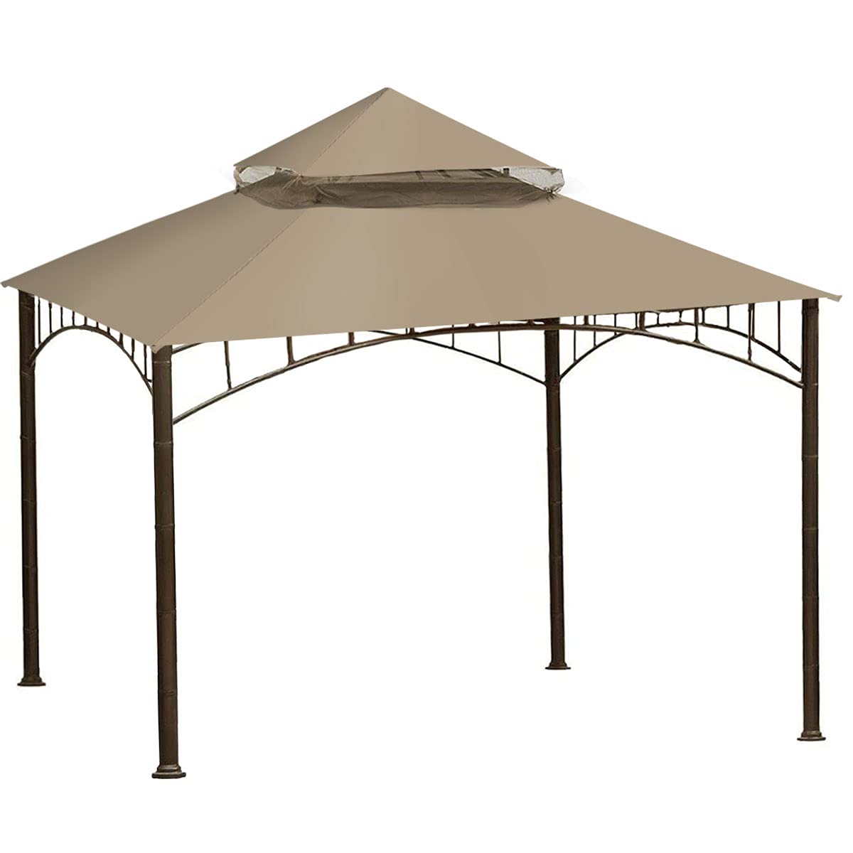 ONTHEWAY Replacement Canopy roof for Target Madaga Gazebo Model L-GZ136PST (Beige1) ontheway