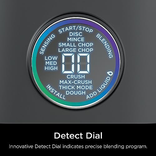 Ninja TB401 Detect Kitchen System Power Blender + Processor Pro, BlendSense Technology, Blender, Chopping & Smoothies, 1800 Peak Watts, 72 oz. Pitcher, 64 oz. Food Processor, 24 oz. To-Go Cup, Black Ninja