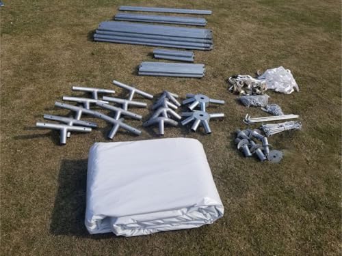 Party Tents Direct 20'x20' Weekender West Coast Tent Frame Party Tent (White) PVC Top with Storage Bag - Tents for Parties, Weddings, Birthdays, Banquets, Fiestas, Workshop, Outdoor Event Party Tents Direct