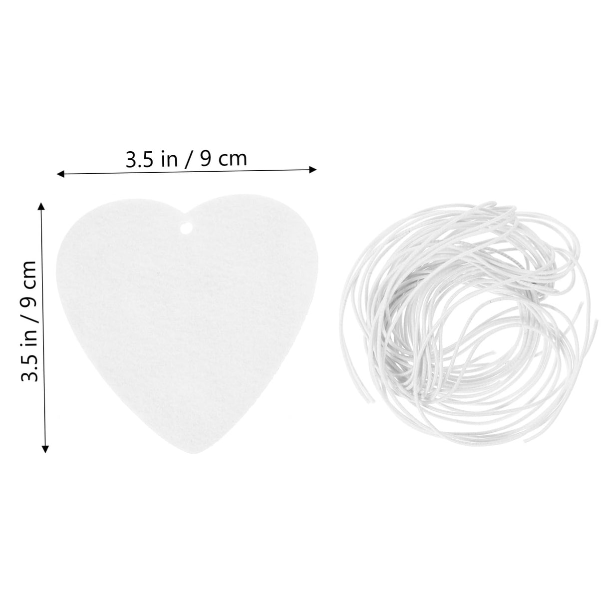 SUPVOX 1 Set Felt Aroma Diffuser Heat Transfer Felt Sublimation Blank for Sublimation Heart Sublimation Air Freshener Sublimation Ornament Blanks Decorate Love SUPVOX