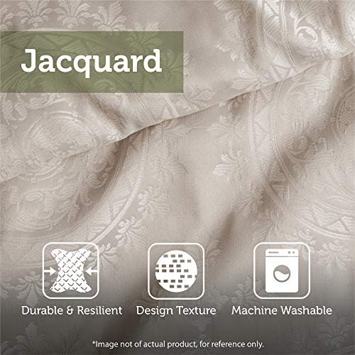 Madison Park Bellagio Cozy Comforter Set - Luxurious Jaquard Traditional Damask Design, All Season Down Alternative Bedding with Matching Shams, Decorative Pillow, Queen(90"x90"), Brown/Gold 7 Piece Madison Park
