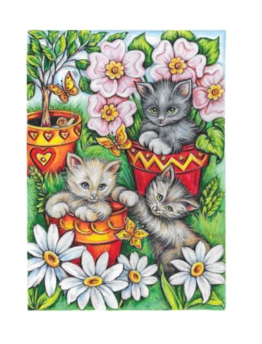 Creative Haven It's a Cat's World! Coloring Book (Adult Coloring Books: Pets) WoodArtSupply