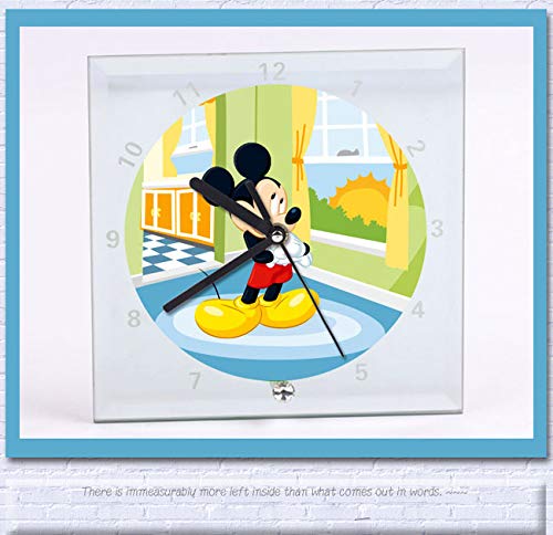 POVOKICI US Stock 20 Pack 7.8" x 7.8" Sublimation Blank Clock Glass Photo Frame with Mirror Edge POVOKICI