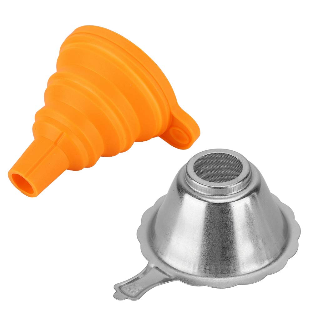 ASHATA 3D Printer Resin Filter,3D Printer Accessories Photosensitive Resin Filter Funnel Combination Light Curing Consumable Filter,Resin Filter Cup+Silicon Funnel Disposable for 3D Printer ASHATA