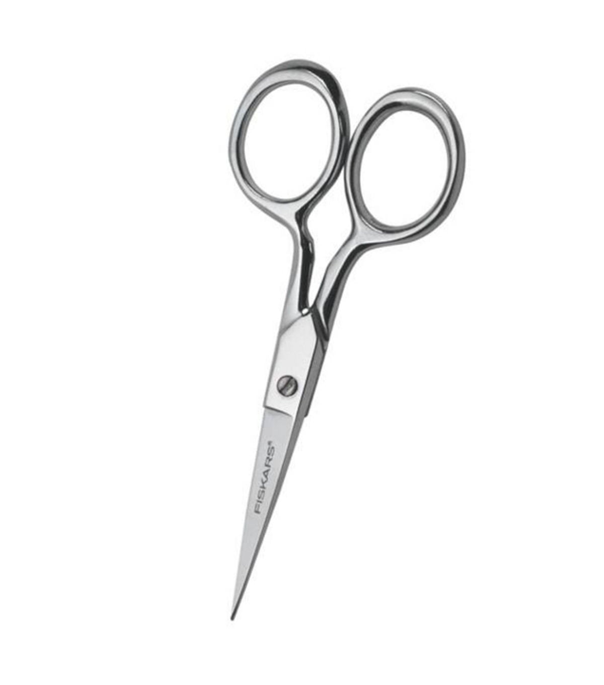 Fiskars 12-92977097J Forged Embroidery Scissors, 4 Inch, Gray Fiskars