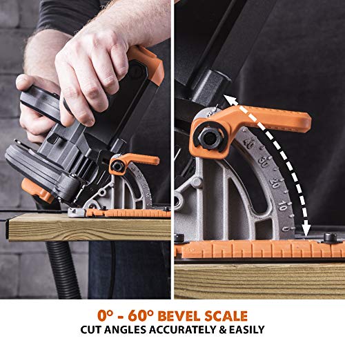 Evolution Power Tools R185CCS 7-1/4" TCT Multi-Material Cutting Circular Saw, 7-1/4", Orange Evolution