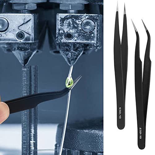 YOUYIDUN-48Pcs 3DPrinter Nozzle Cleaning Kit, 3DPrinter Nozzle Cleaning Needles Nozzle Cleaner 0.15/0.25/0.35/0.4/0.5/0.6/0.8mm, Stainless Steel Needles, Tweezers, Wire Brush for 3DPrinter Accessories YOUYIDUN