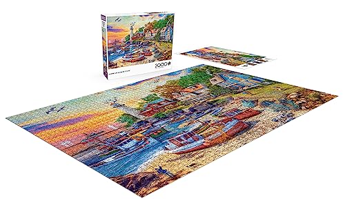 Buffalo Games - American Harbor Town - 2000 Piece Jigsaw Puzzle for Adults Challenging Puzzle Perfect for Game Nights - 2000 Piece Finished Size is 38.50 x 26.50 Buffalo Games