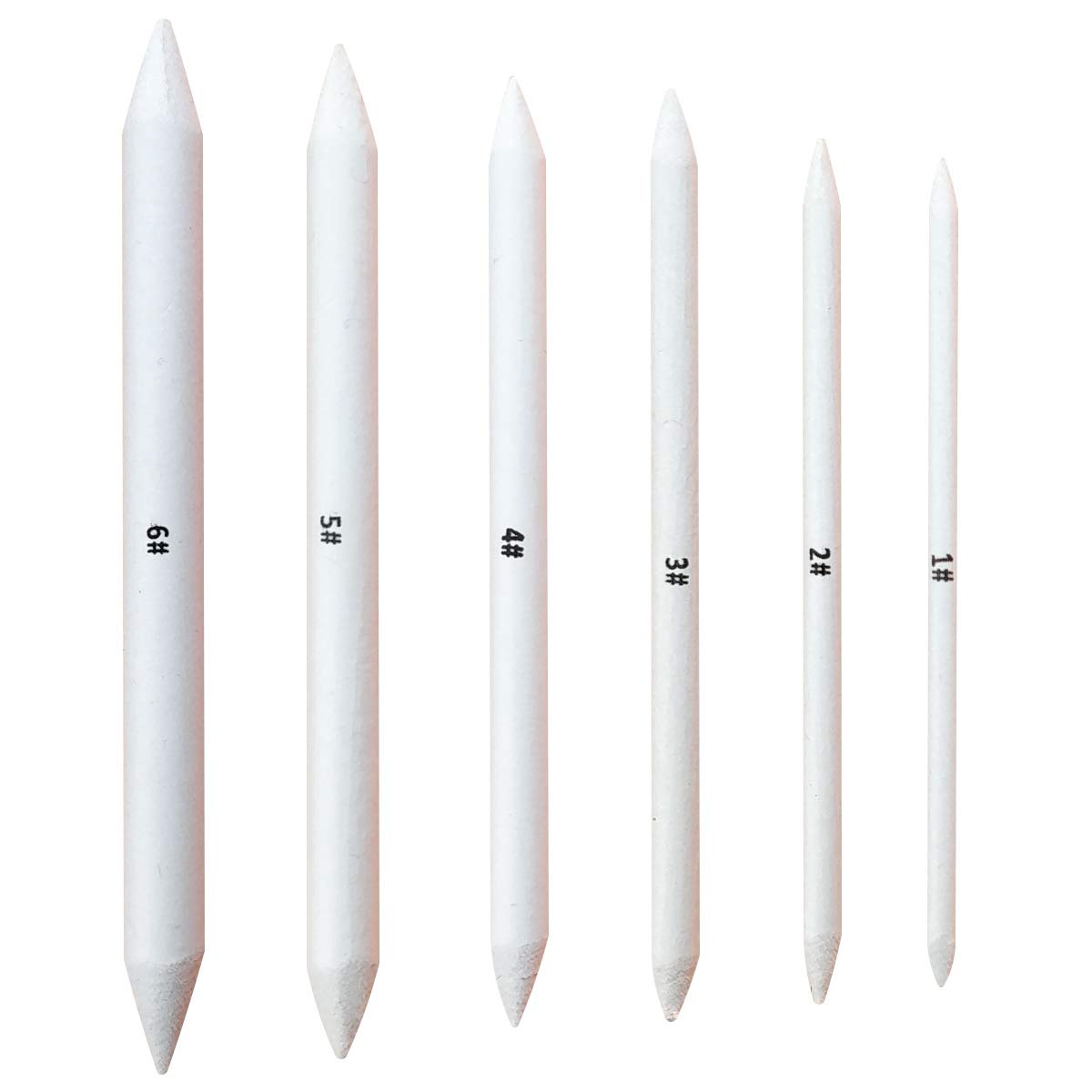 6 PCS Blending Stumps and Tortillions, Sketch Drawing Tools, Paper Art Blenders for Student Sketch Drawing yuntop
