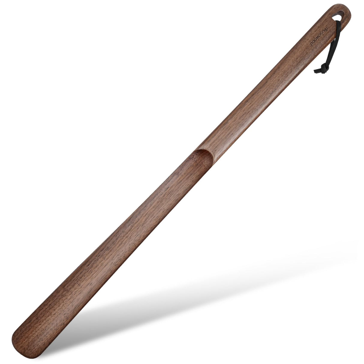muso wood Wooden Shoe Horn, Walnut Shoe Horn Long Handle for Seniors, 23.6 Inches Shoehorn for Seniors and Pregnant Women muso wood