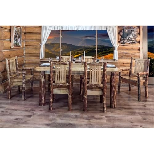 Montana Woodworks Log Furniture - Captain Chair - Glacier Country Collection Montana Woodworks