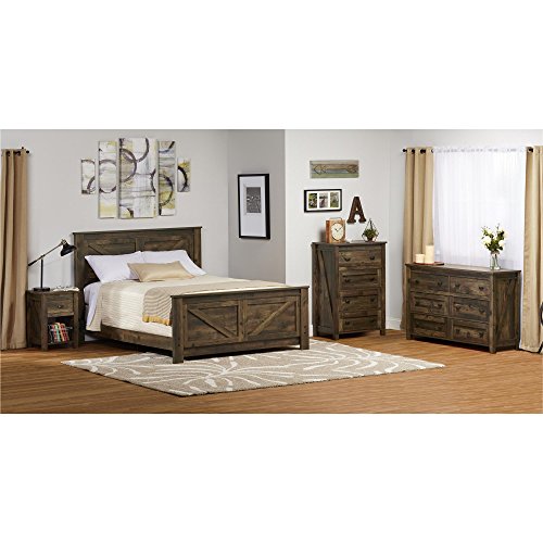 Ameriwood Home Farmington, Queen Headboard, Rustic,5749215COM Ameriwood Home
