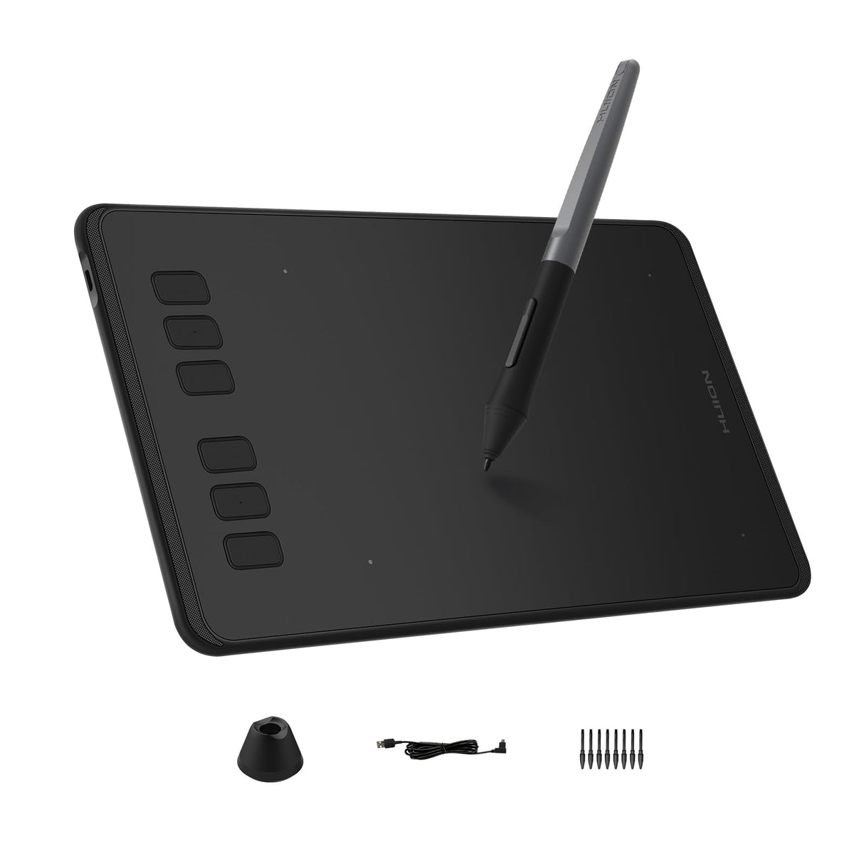 HUION Inspiroy H640P Drawing Tablet, 6x4 inch Digital Art with Battery-Free Stylus, 8192 Pen Pressure, 6 Hot Keys, Graphics Tablet for Drawing, Writing, Design, Teaching, Work with Mac, PC & Mobile HUION