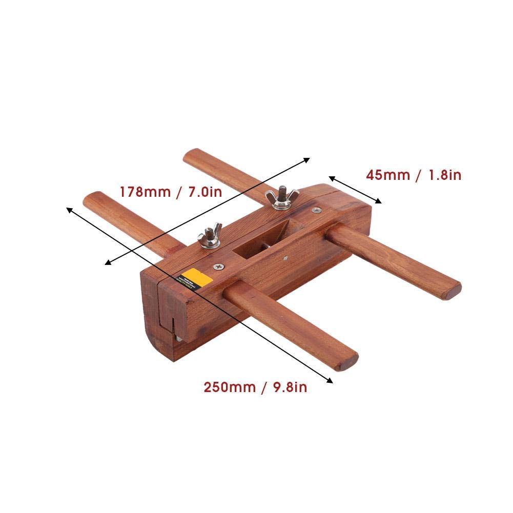 HEEPDD Double Handle Hand Plane,Woodworking Rosewood Hand Plane Kit Furniture Music Instrument DIY Carpenter Plane Hand Tool Wood PlanerHand Planes HEEPDD