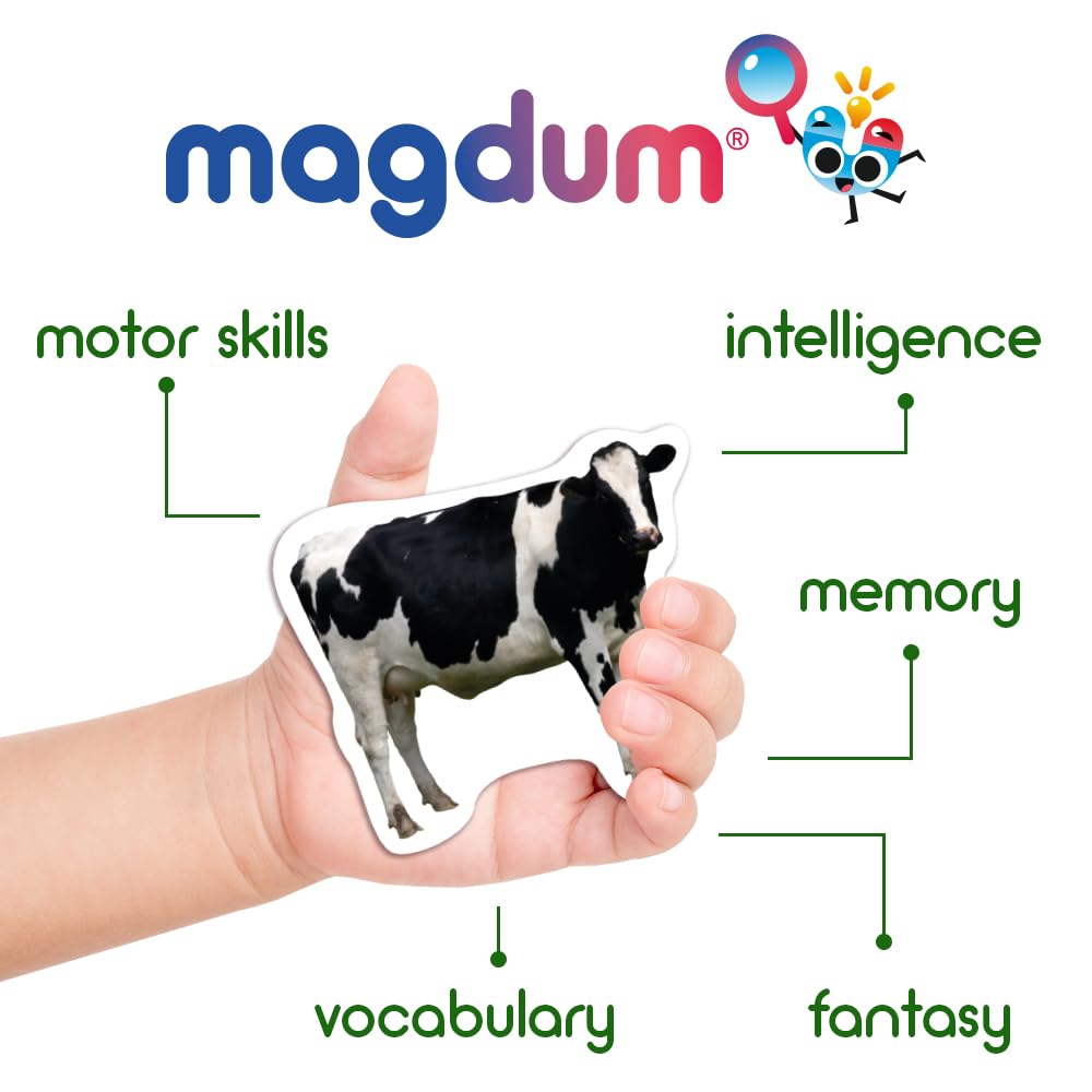 Farm Magnetic Puzzles for Kids Ages 3-5 - Toddler Puzzle - Travel Toys for Kids Ages 3-5 - Magnetic Travel Games Baby Puzzle Kids Puzzle Toys - Puzzle for Preschooler Magnet Puzzles Games magdum
